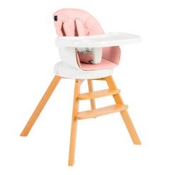 Стол за хранене 3 в 1 Juju Eat&Twist, Розов